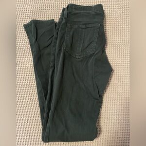 Rag & Bone Jeans X Aritzia Women’s 5 pocket skinny jeans Forest Green 27